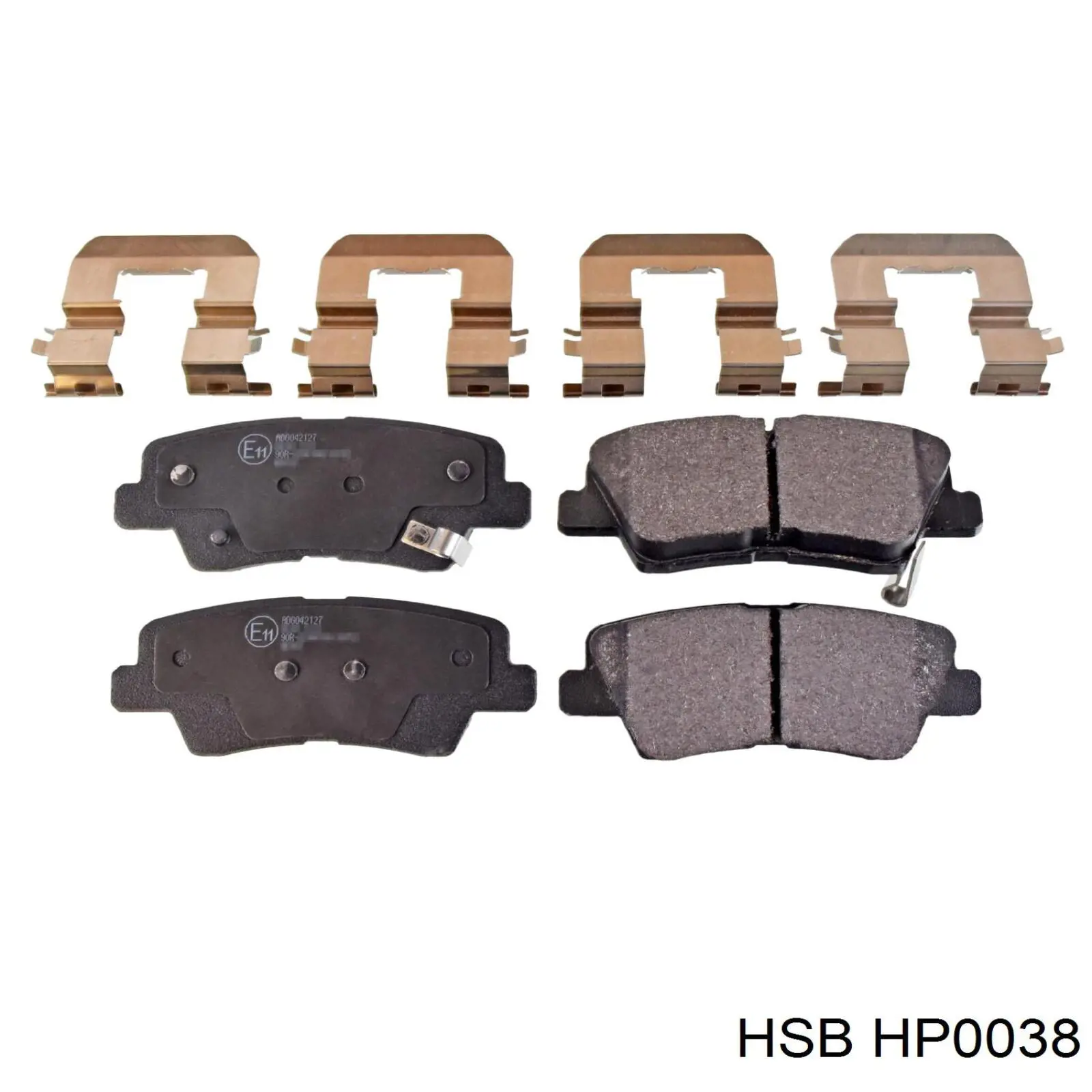 HP0038 HSB колодки тормозные задние дисковые
