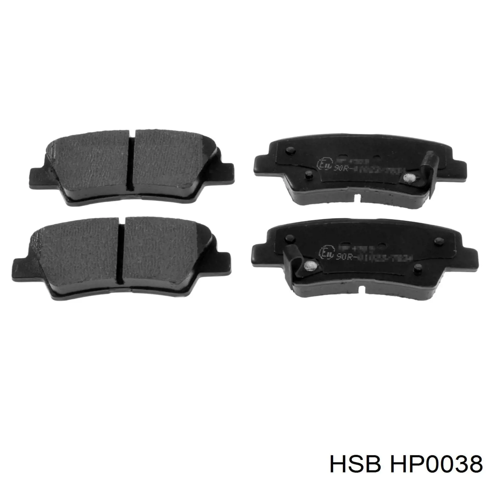 Задние тормозные колодки HP0038 HSB