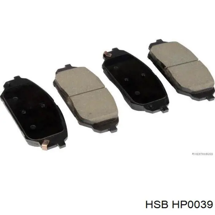HP0039 HSB Колодки передние