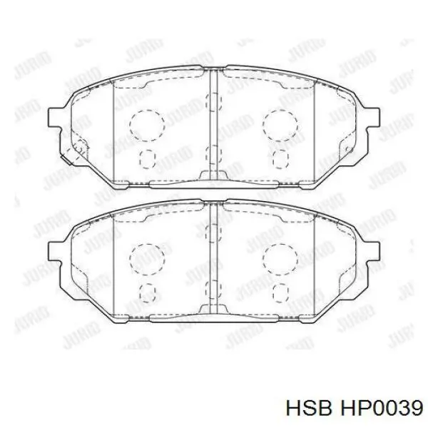 Колодки HSB HP0039 цена, от 26.25 USD