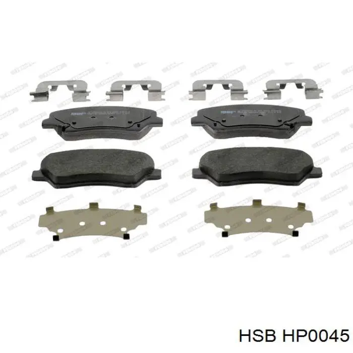 Передние тормозные колодки HP0045 HSB