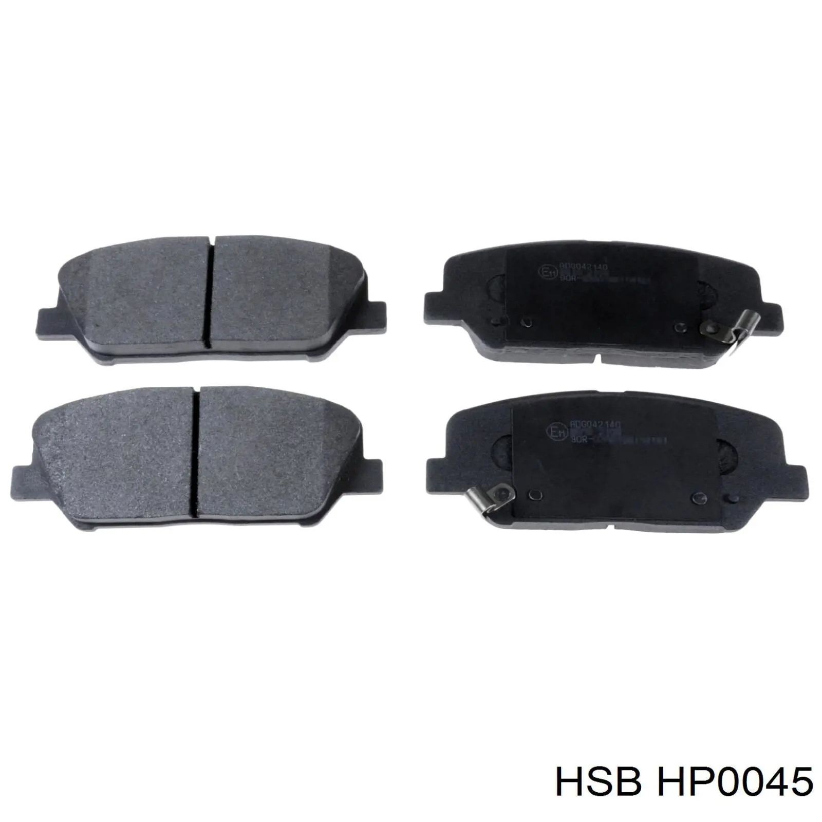 Колодки тормозные передние дисковые HSB HP0045