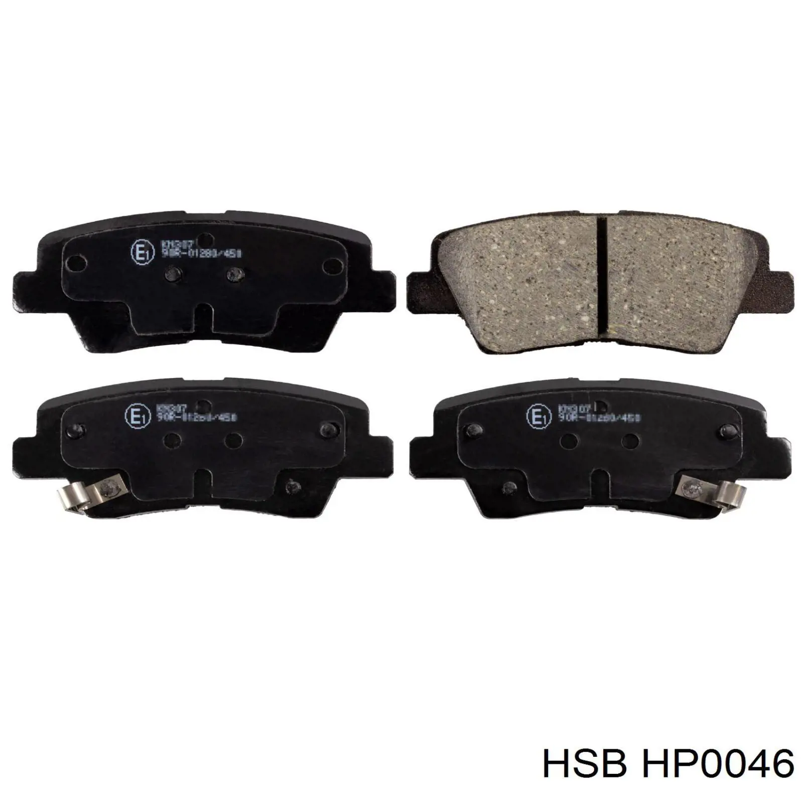 Колодки тормозные задние дисковые HSB HP0046