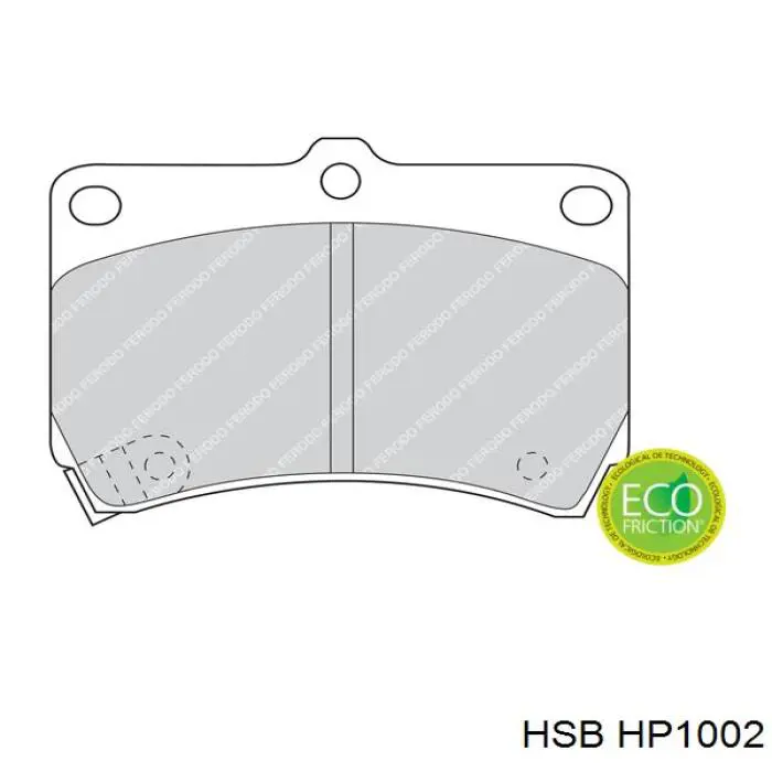 Купить HP1002 HSB Колодки тормозные
