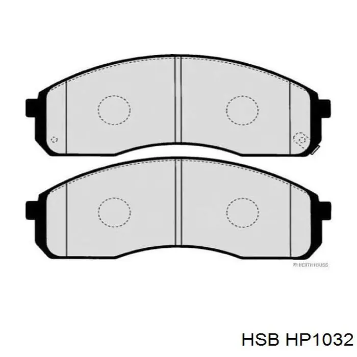 Передние тормозные колодки HP1032 HSB