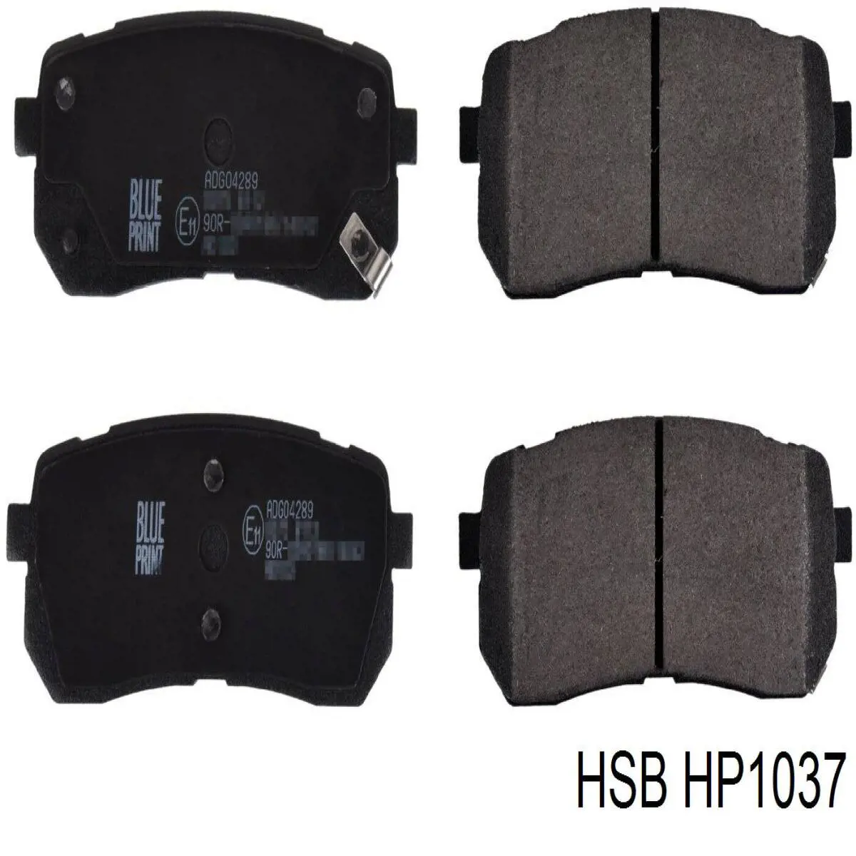 HP1037 HSB Колодки тормозные дисковые комплект