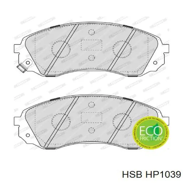 Колодки HSB HP1039 цена, от 30.40 USD