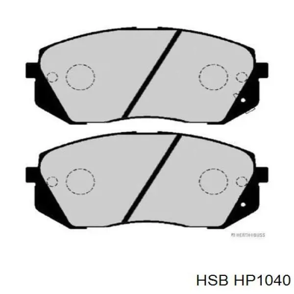 HP1040 HSB Колодки передние