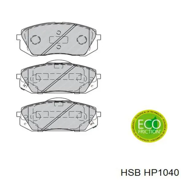 Купить HP1040 HSB Колодки тормозные