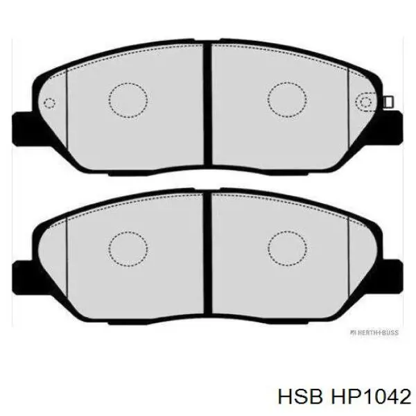 Передние тормозные колодки HP1042 HSB
