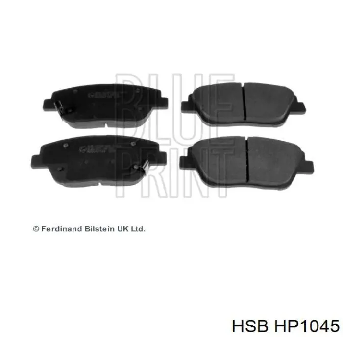HP1045 HSB колодки тормозные передние дисковые