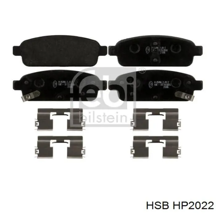 HP2022 HSB задние тормозные колодки