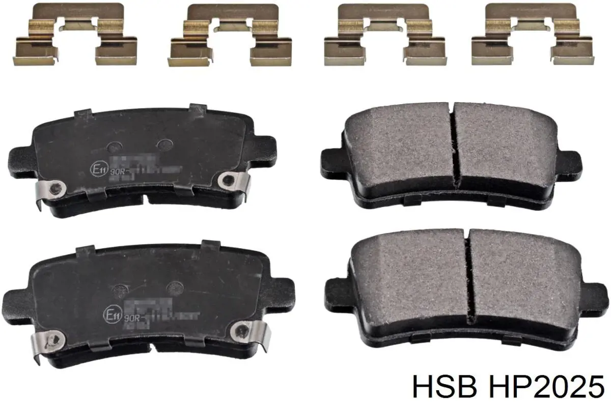 HP2025 HSB колодки тормозные задние дисковые