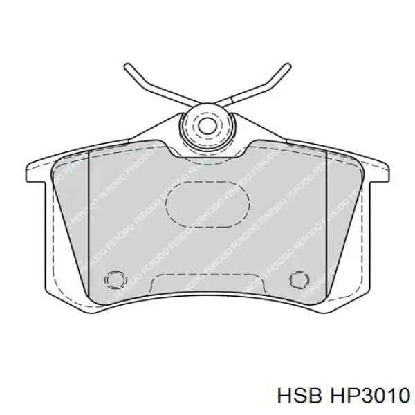 Купить HP3010 HSB Колодки тормозные задние, дисковые