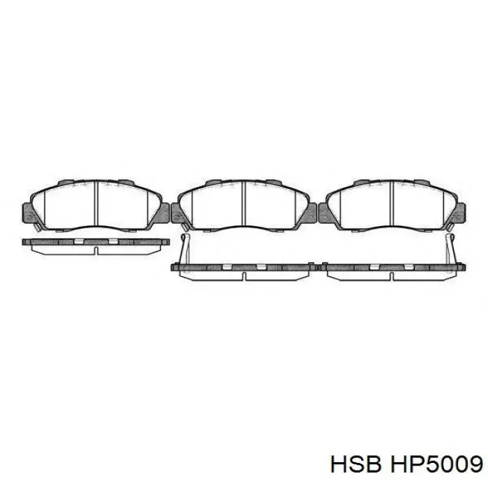 Купить HP5009 HSB Колодки тормозные