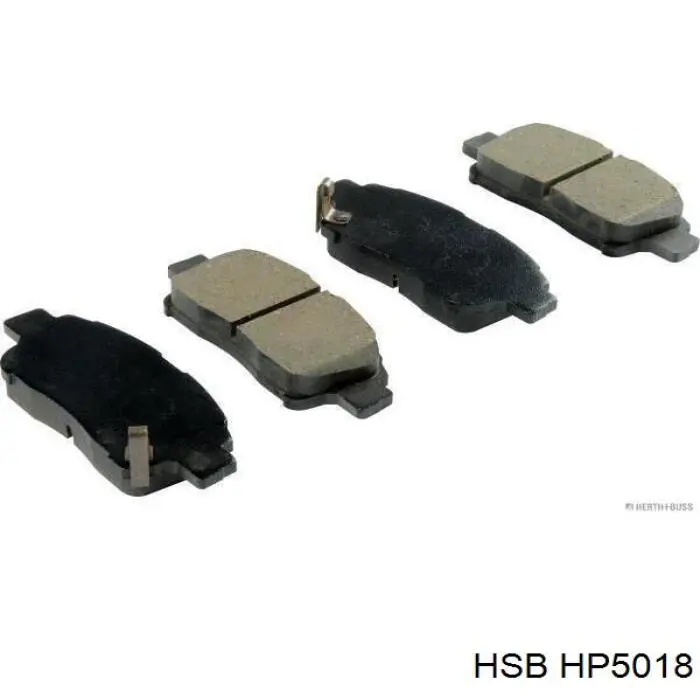 Колодки тормозные передние дисковые HSB HP5018