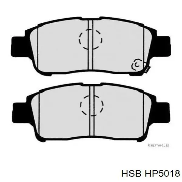HP5018 HSB Колодки передние