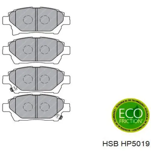 Колодки HSB HP5019 цена, от 14.64 USD