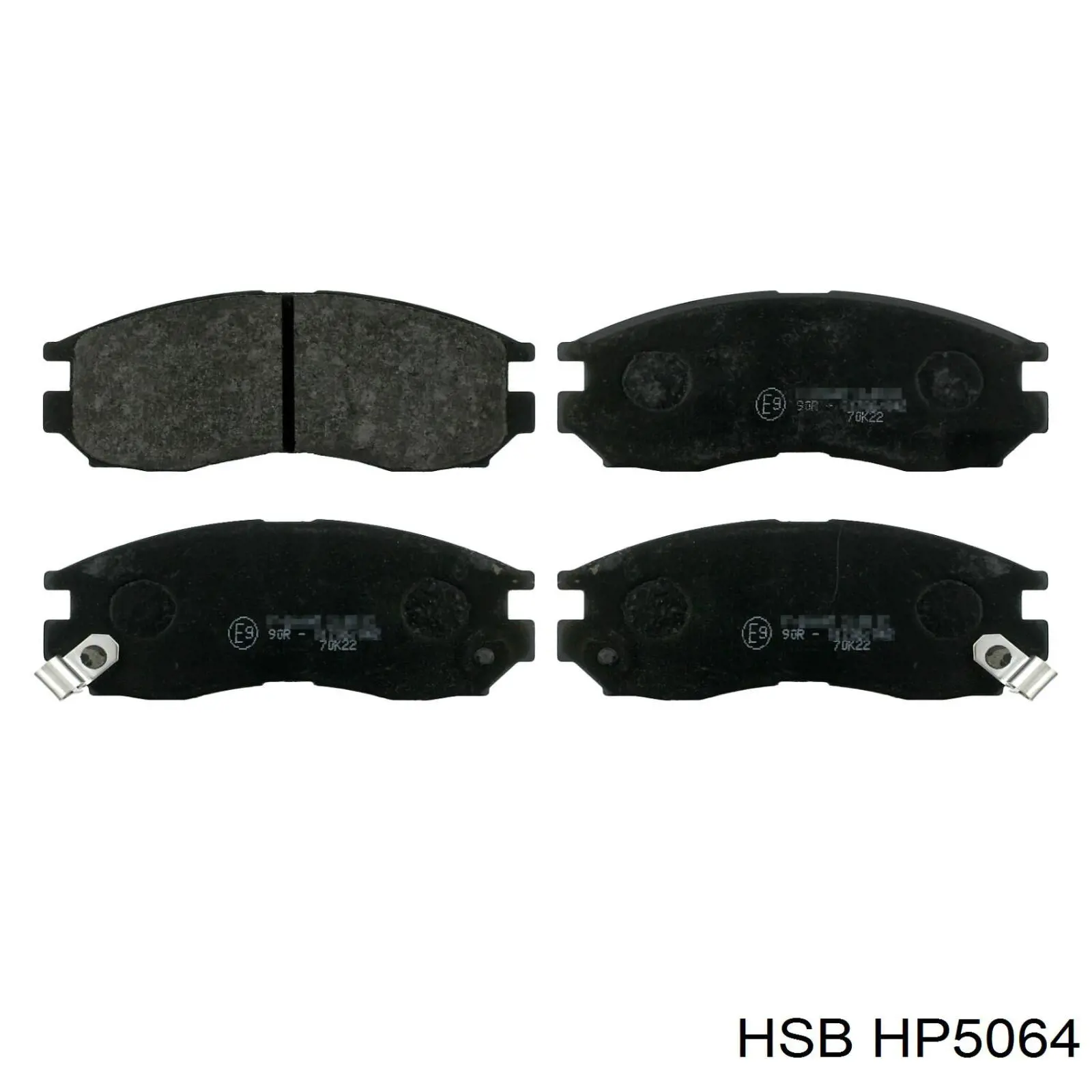 Передние тормозные колодки HP5064 HSB