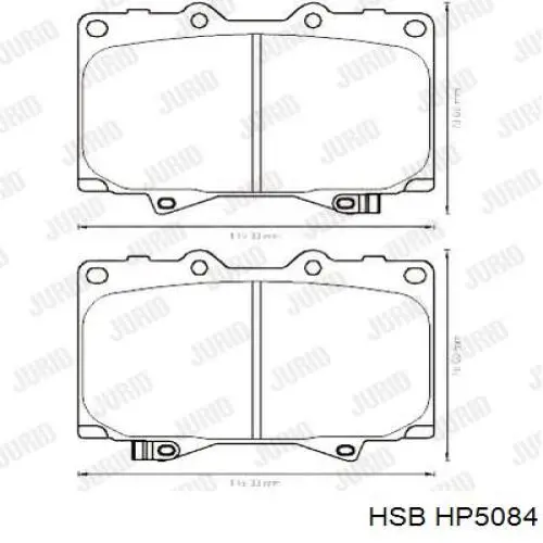 Колодки HSB HP5084 цена, от 25.98 USD