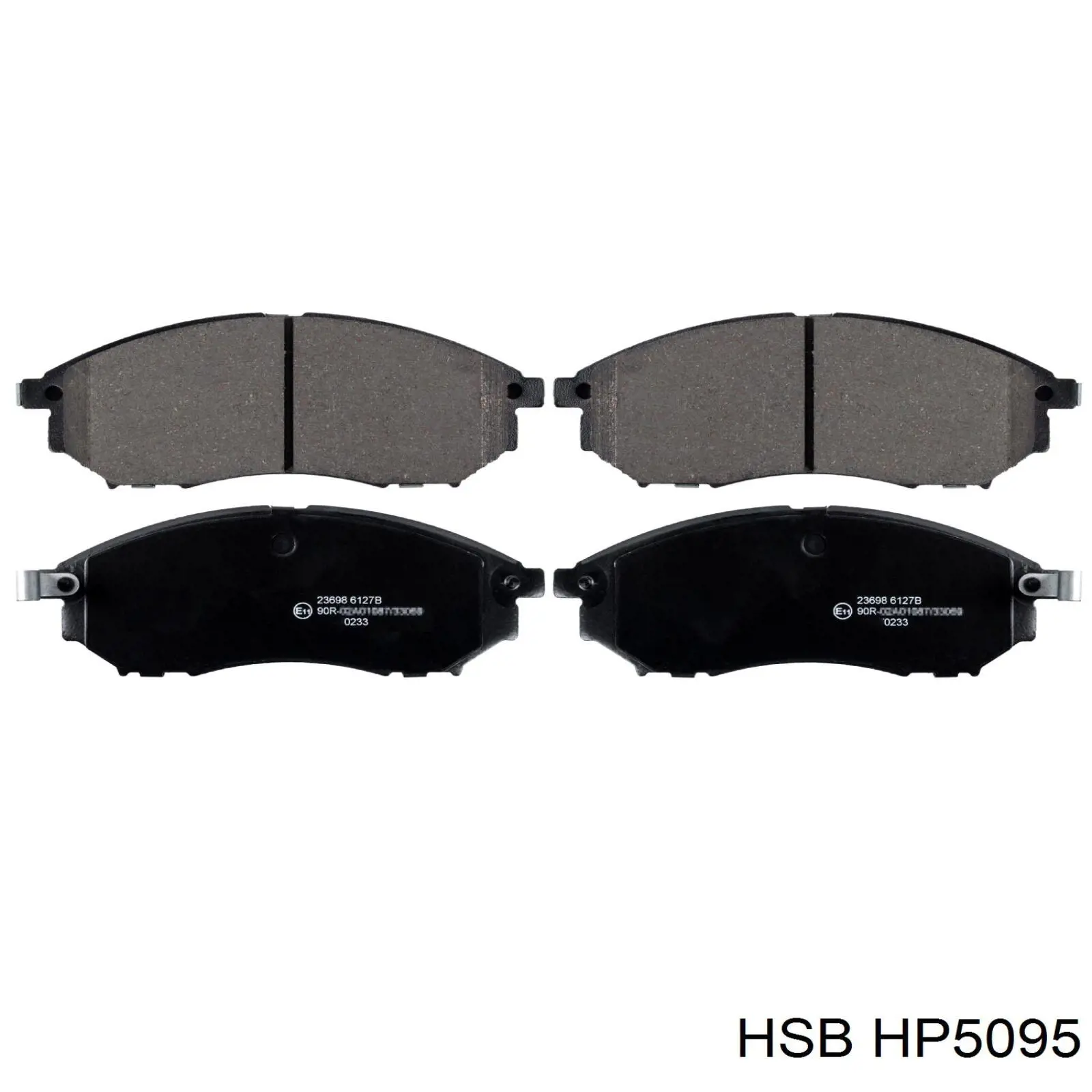 Колодки тормозные передние дисковые HSB HP5095