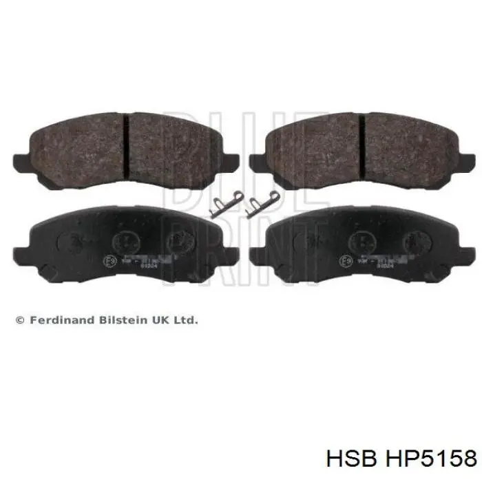HP5158 HSB колодки тормозные передние дисковые