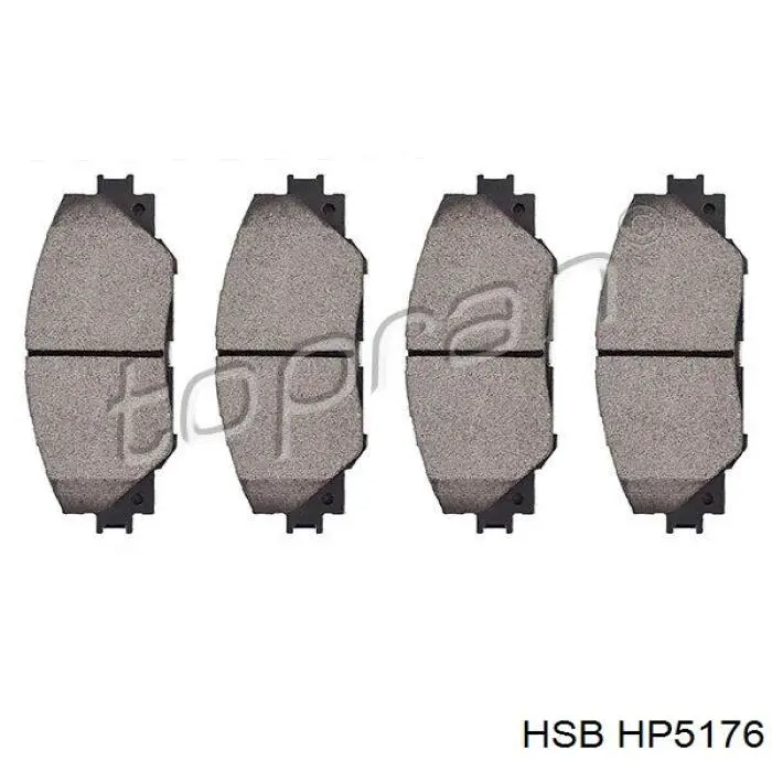 Передние тормозные колодки HP5176 HSB