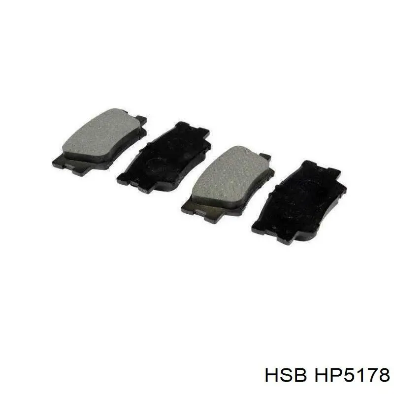 HP5178 HSB Колодки тормозные дисковые комплект