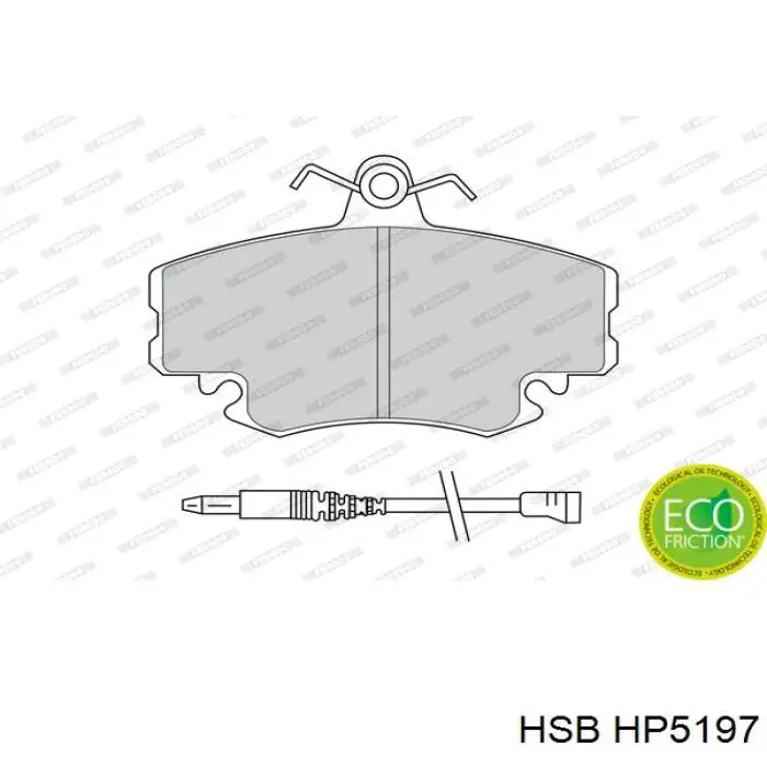 HP5197 HSB Колодки передние