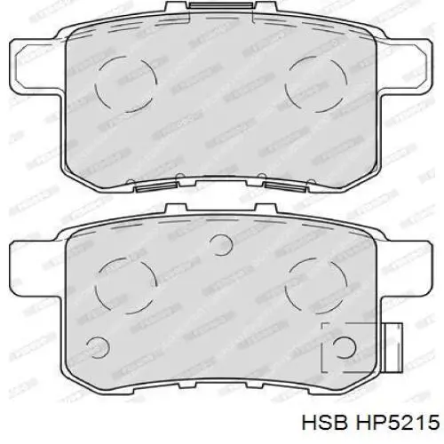 HP5215 HSB Колодки тормозные дисковые комплект