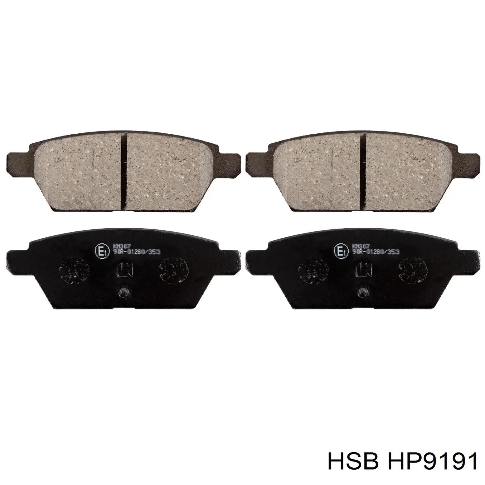 HP9191 HSB колодки тормозные задние дисковые
