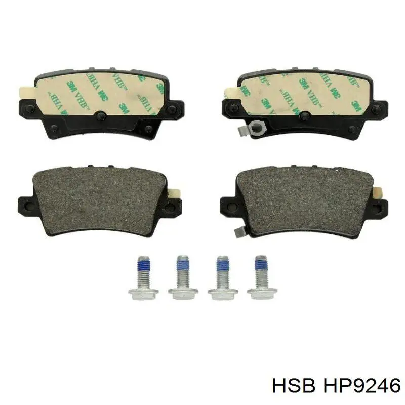 Колодки дисковые  HSB HP9246 цена, от 19.87 USD