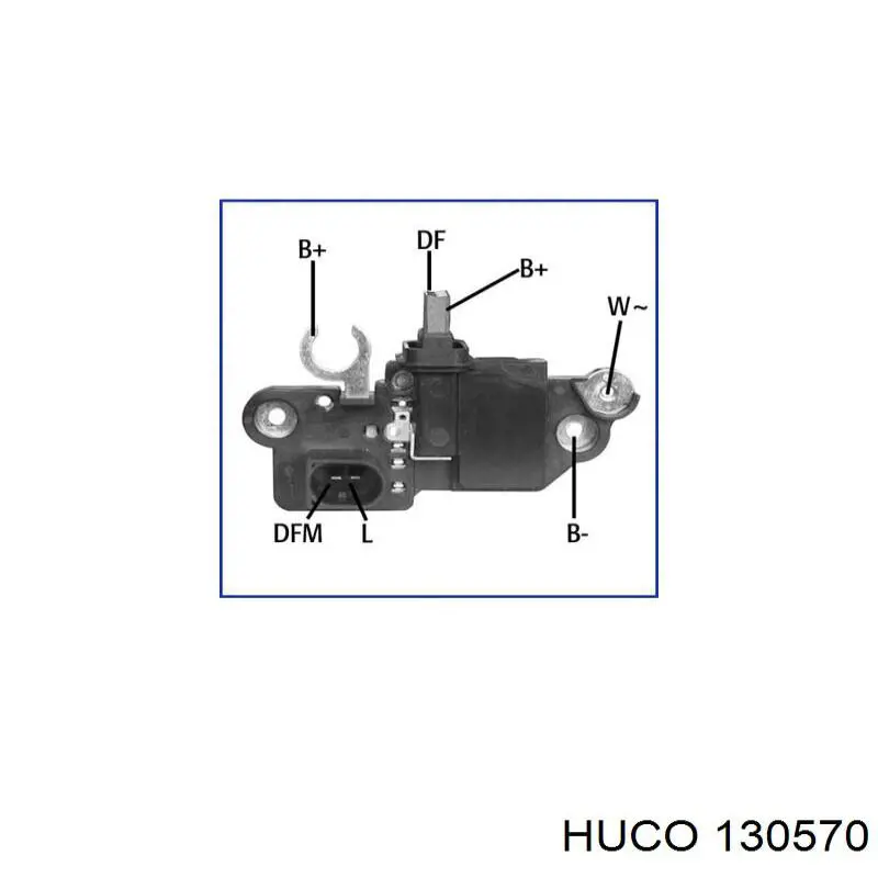 130570 Huco реле-регулятор генератора (реле зарядки)
