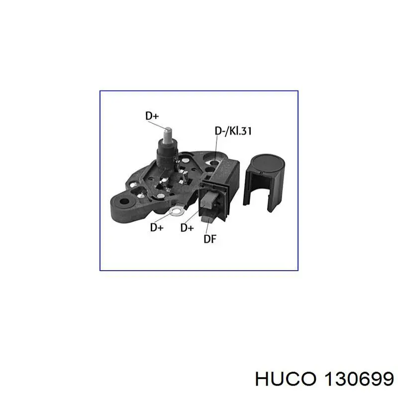130699 Huco реле-регулятор генератора (реле зарядки)
