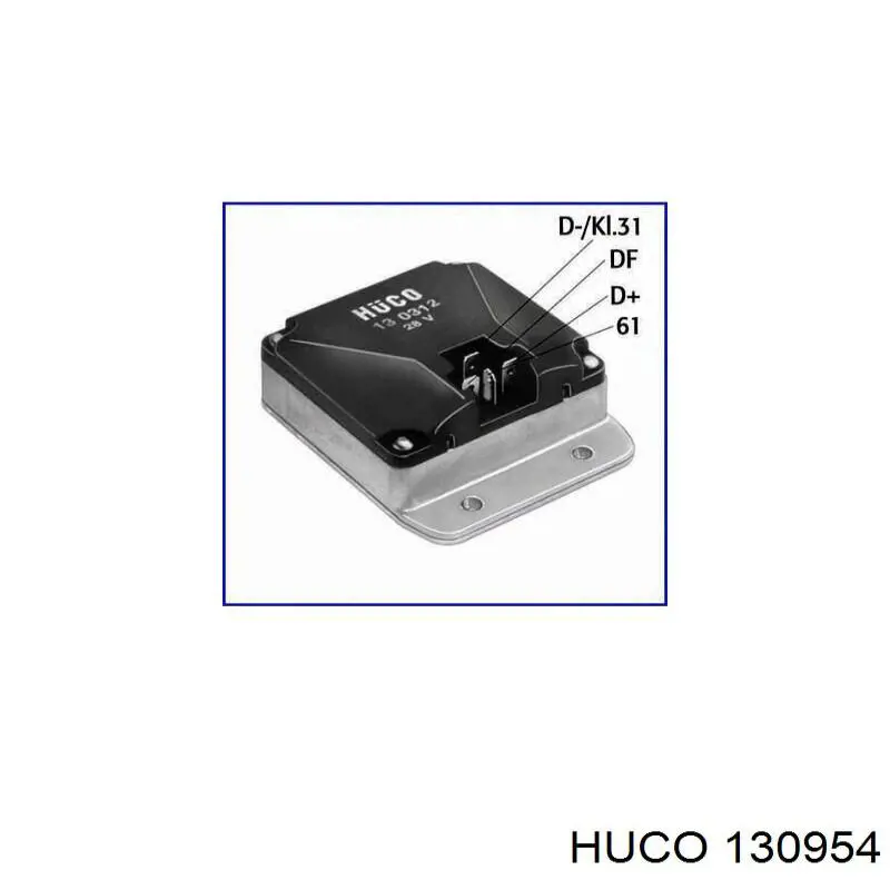 Реле-регулятор генератора (реле зарядки) Huco 130954