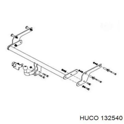 Резистор (опір) пічки, обігрівача салону 132540 Huco