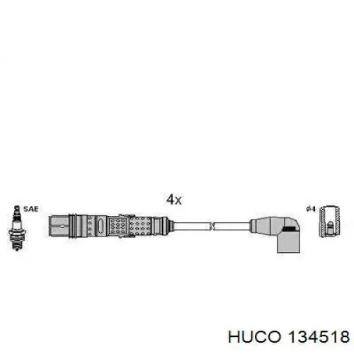 Дріт високовольтні, комплект 134518 Huco