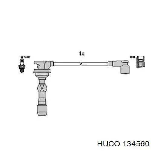 Высоковольтные провода 134560 Huco