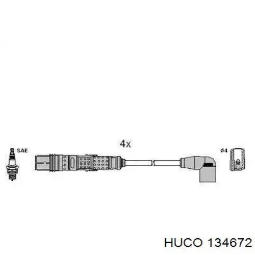 Провід високовольтні, комплект 134672 Huco