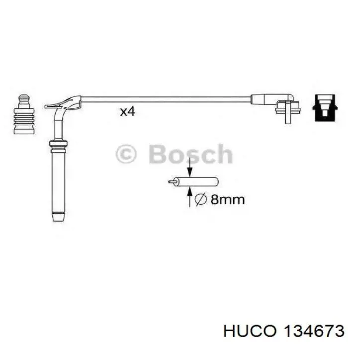 Провода зажигания Huco 134673 цена, от 21.97 USD