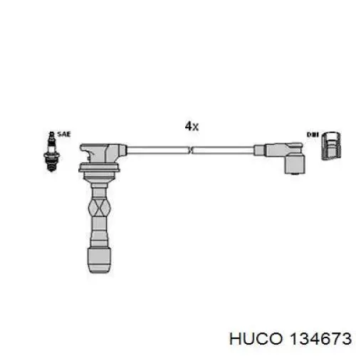 134673 Huco высоковольтные провода