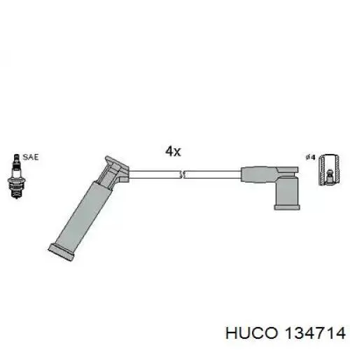 Высоковольтные провода 134714 Huco