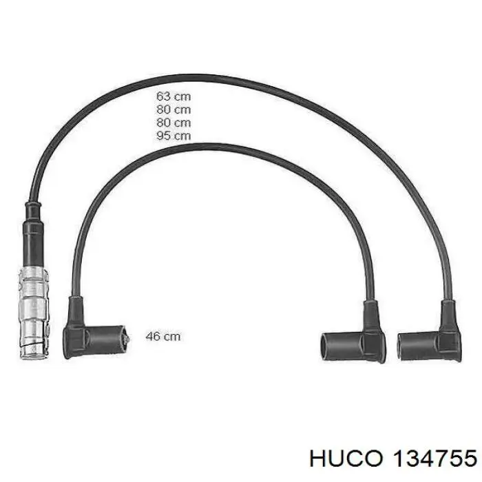 134755 Huco высоковольтные провода