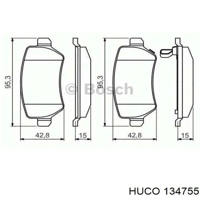 Дріт високовольтний, комплект 134755 Huco