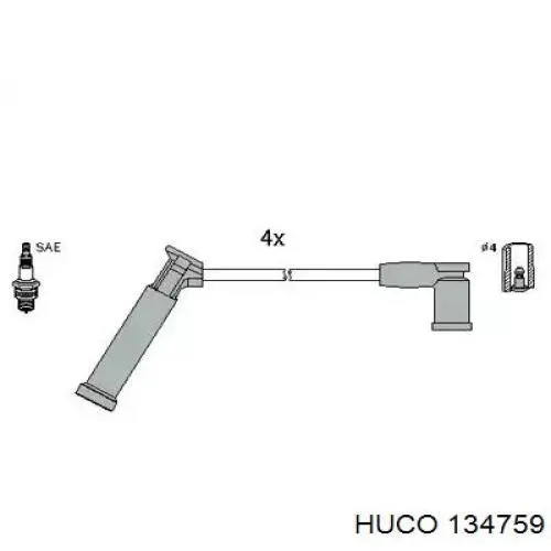 Провода зажигания Huco 134759 цена, от 21.44 USD