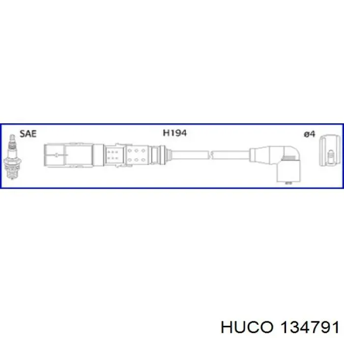 134791 Huco высоковольтные провода