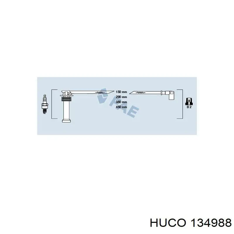 134988 Huco высоковольтные провода