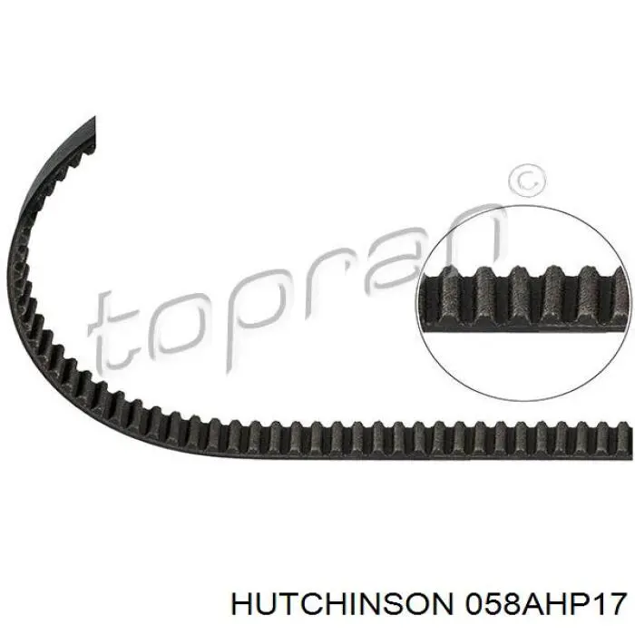Зубчатый ремень Hutchinson 058AHP17 цена, от 14.59 USD
