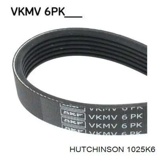 Клиновый ремень Hutchinson 1025K6 цена, от 8.35 USD
