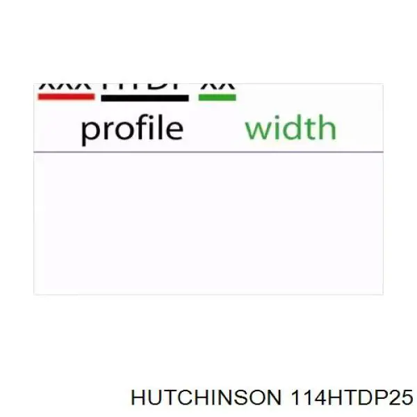 Correa distribucion 114HTDP25 Hutchinson